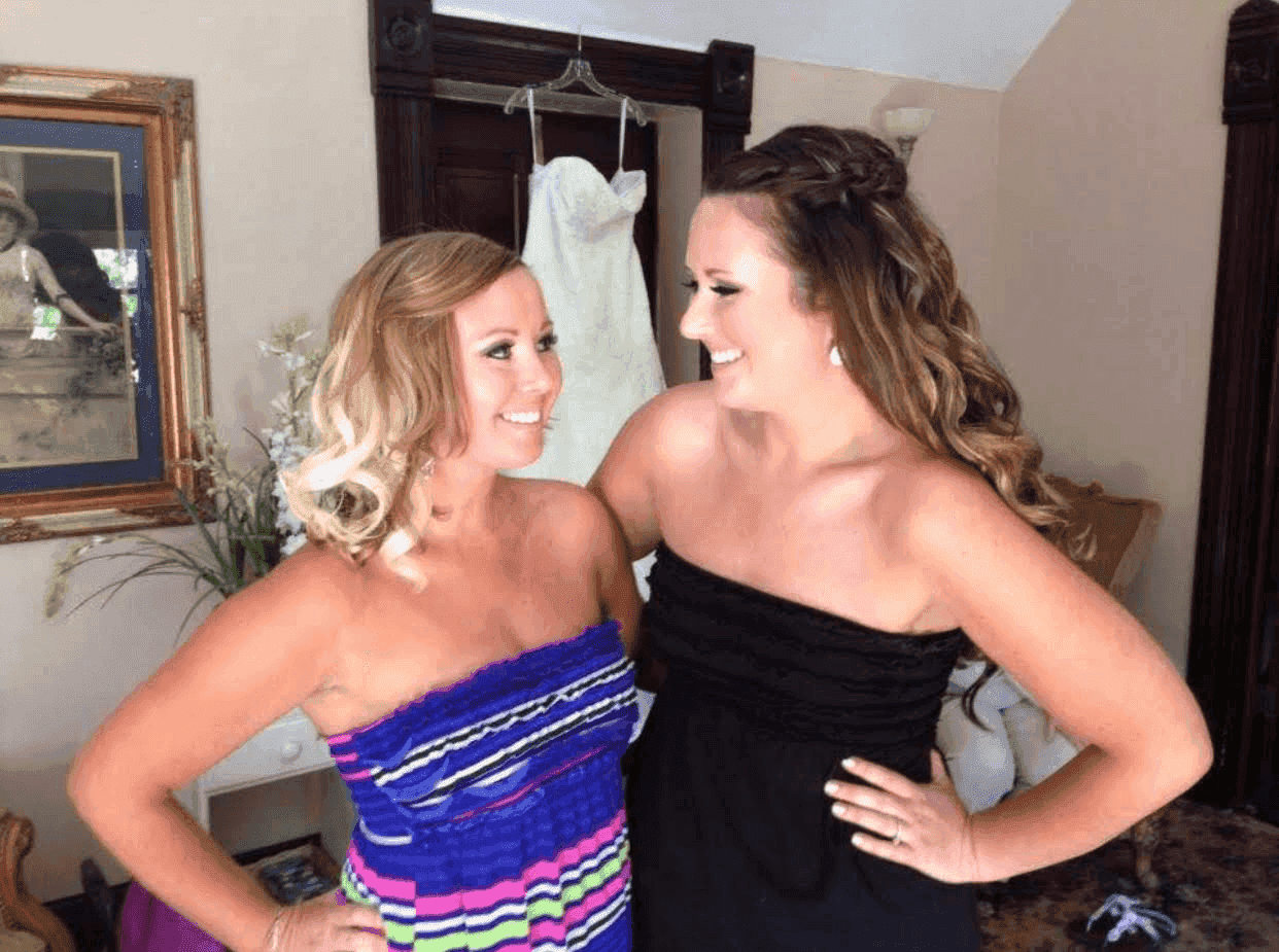 Blushed Brides Wedding Party Getting Ready